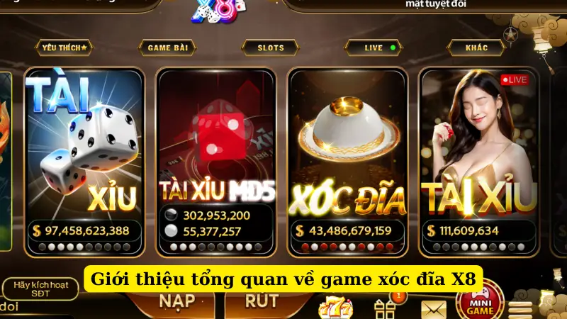 Giới thiệu tổng quan về game xóc đĩa X8